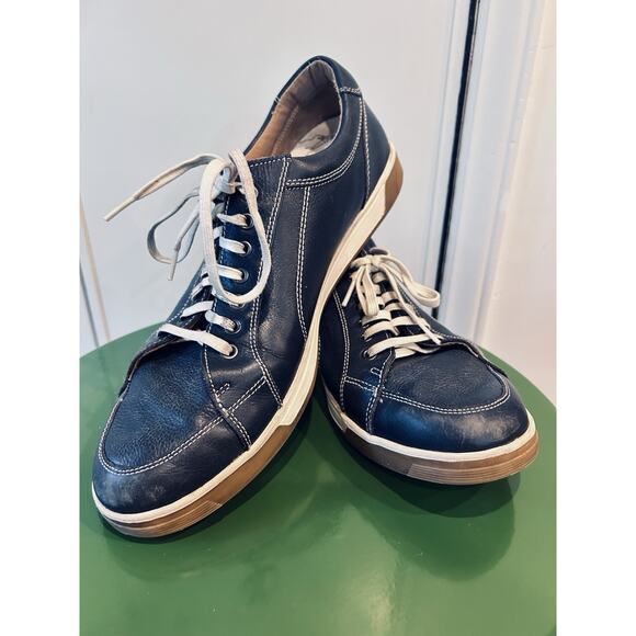 Cole Haan Quincy Sports Sneakers Men Size 12 Blue Leather‎ Casual Comfort Shoes - Picture 1 of 8